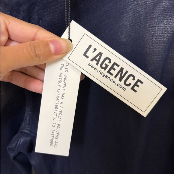 L'AGENCE Deep Blue MARTY High Rise Flare - Picture 2 of 6